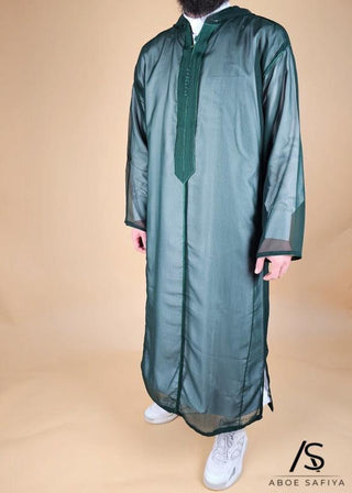 Marokkanische Djellaba 'Muslin' Green von Rafiq
