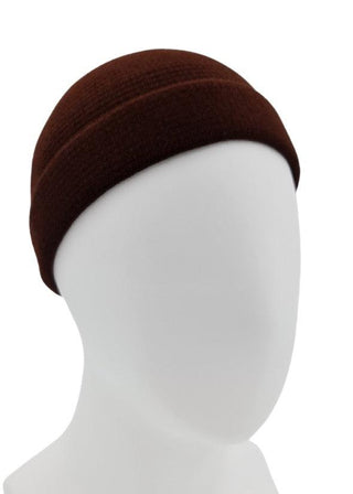 Braune Mütze Von Wollmischung