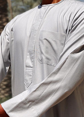 Klassisches Grau in Baumwolle von Custom Qamis