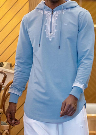 Sweat Etniz Baby Blue von Qaba'il