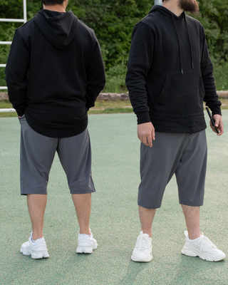 Oversized Hoodie "Refined" Schwarz