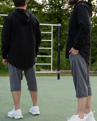 Oversized Hoodie "Refined" Schwarz