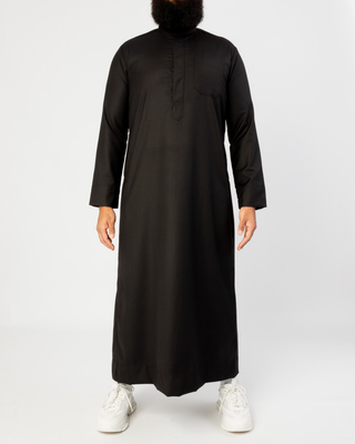 Saudi Qamis „Cashmere Elite“ Schwarz