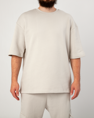 OVERSIZE T-SHIRT HELLGRAU