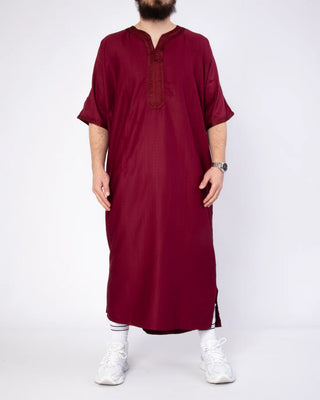 Marokkanische Kandora „Nador“ Bordeaux von Rafiq