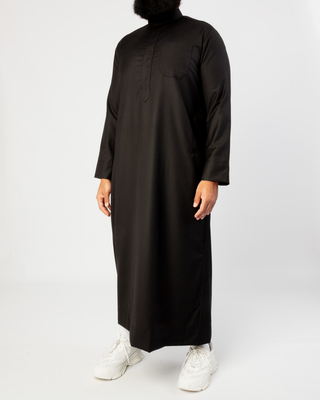 Saudi Qamis „Cashmere Elite“ Schwarz