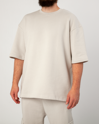OVERSIZE T-SHIRT HELLGRAU