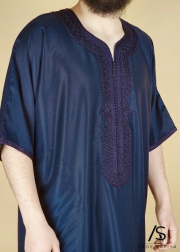 Marokkanische Kandora „Luxury“ Navy von Rafiq