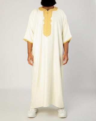 Marokkanische Kandora „Legacy' Creme/Gold von Rafiq