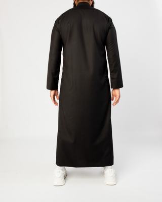 Saudi Qamis „Cashmere Elite“ Schwarz