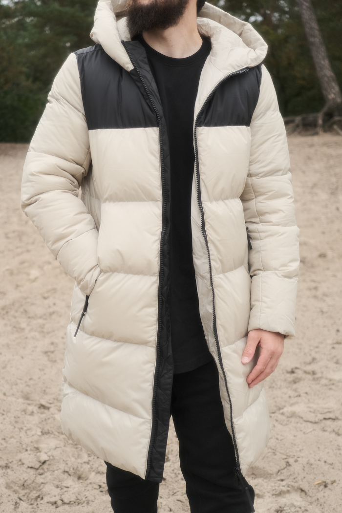 Langer Winterparka Beige von Frivilin