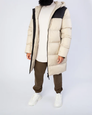 Langer Winterparka Beige von Frivilin