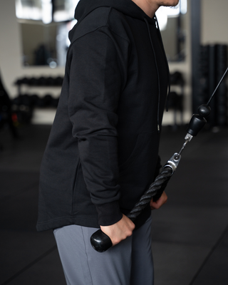 Oversized Hoodie "Refined" Schwarz