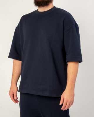 OVERSIZE T-SHIRT MARINEBLAU