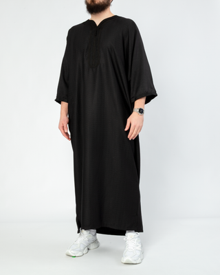 Marokkanische Kandora „Nador“ Schwarz von Rafiq