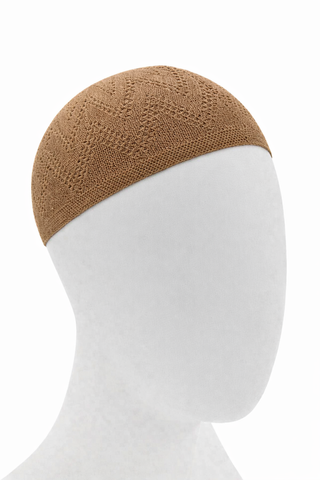 Gebetsmütze „Cottonmix Subtle“ Kamelbraun