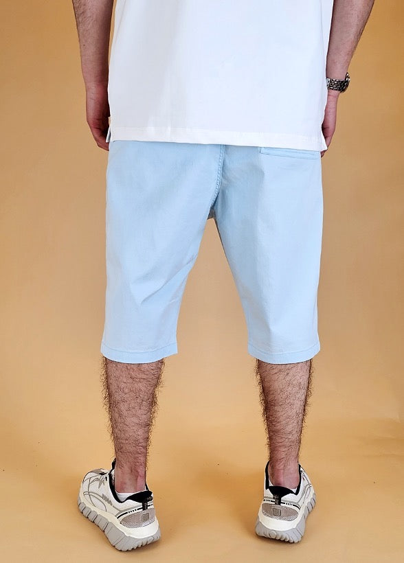 Bermuda Chino 'Basic' Baby Blue von New Heritage