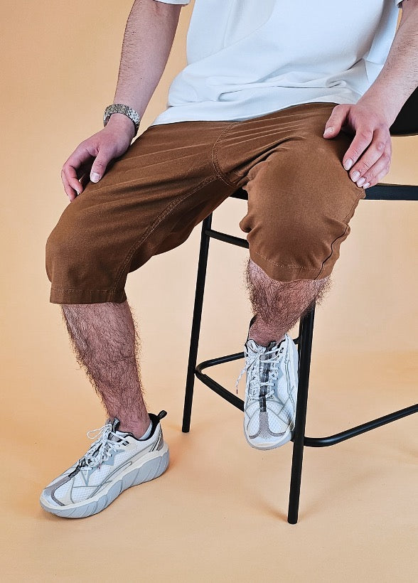 Bermuda Chino 'Basic' Braun von New Heritage