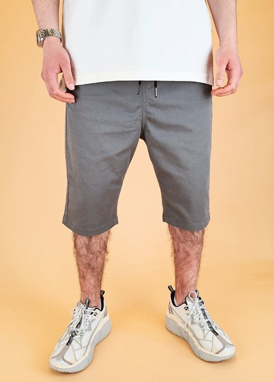 Bermuda Chino 'Basic' Dunkelgrau von New Heritage