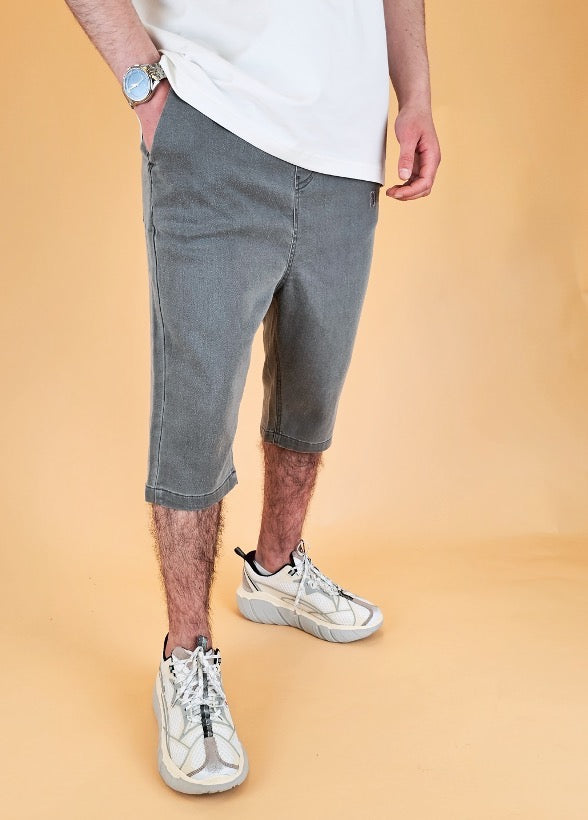 Bermuda Chino 'Jeans' Hellgrau von New Heritage