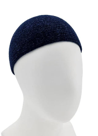 Gebetsmütze „Velvet Basic“ Marineblau