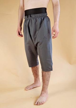 Graue Halal Badeshorts von Aboe Safiya