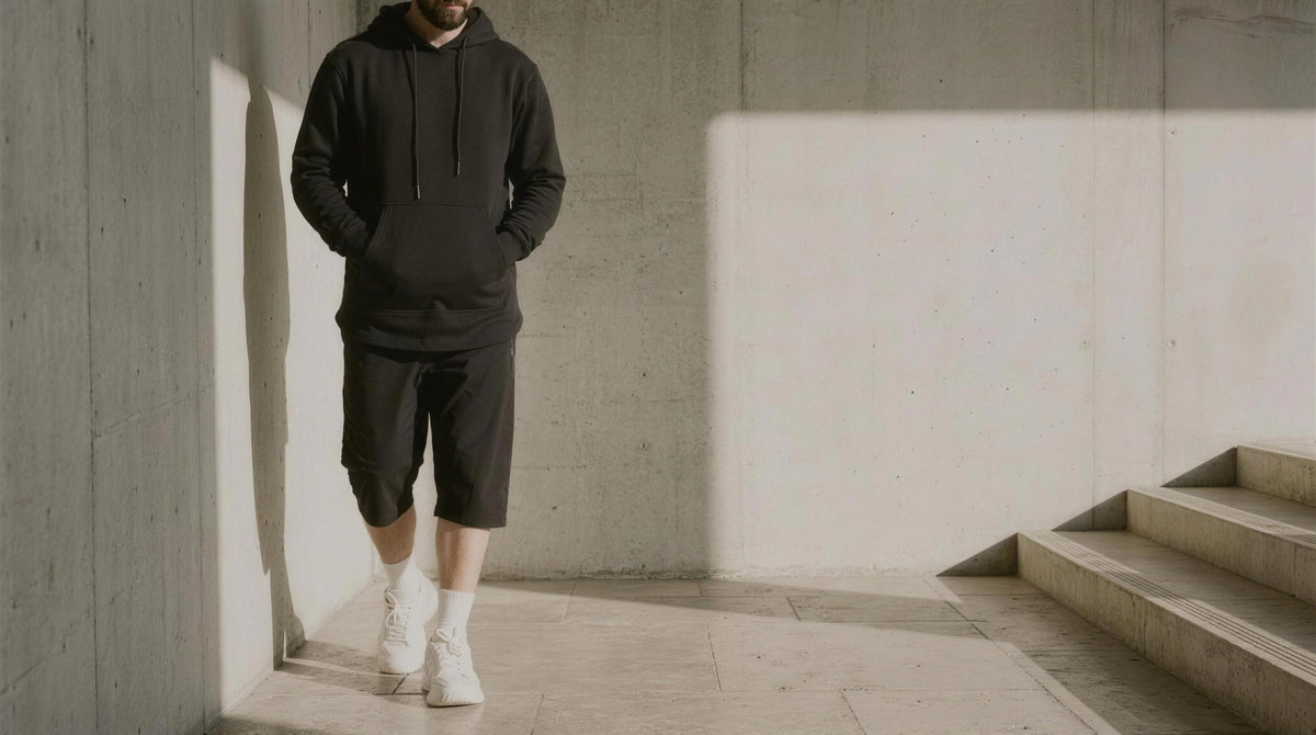 Oversized Hoodie "Refined" Schwarz