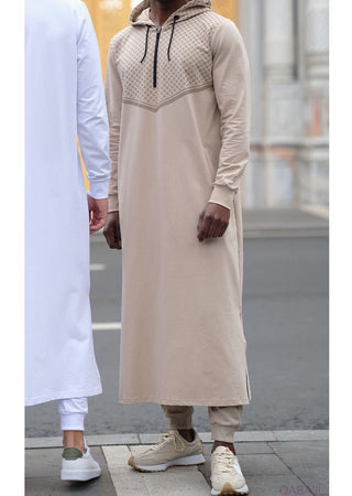 Jogging-Qamis 'Quds' Beige von Qaba'il