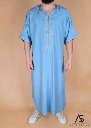 Marokkanisches Kandora 'Luxury' Blue von Rafiq