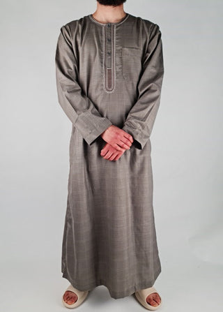 Marokkanischer Qamis 'Checker' Brown von Zein