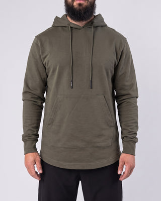 Oversized Hoodie Refined Khaki Studiofoto