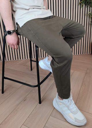 Khaki Chino 'Business' von Al-Mirats