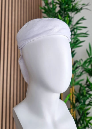 Weißer Turban