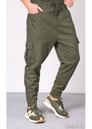 Cargohose 'Flex' Khaki von Qaba'il