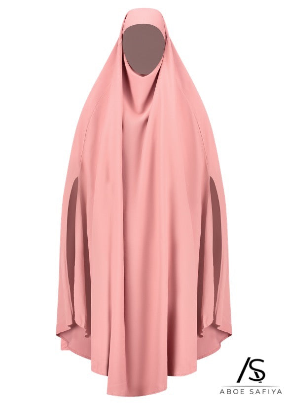 Khimar 'Raffhalter Medina Seide' Rosa