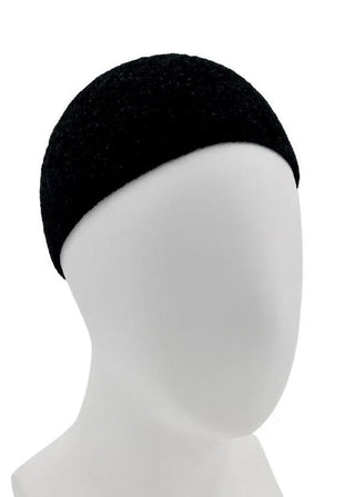 Gebetsmütze „Velvet Subtle“ Schwarz