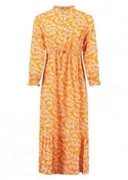 Orange Maxi-Kleid für Mädchen von Deenya